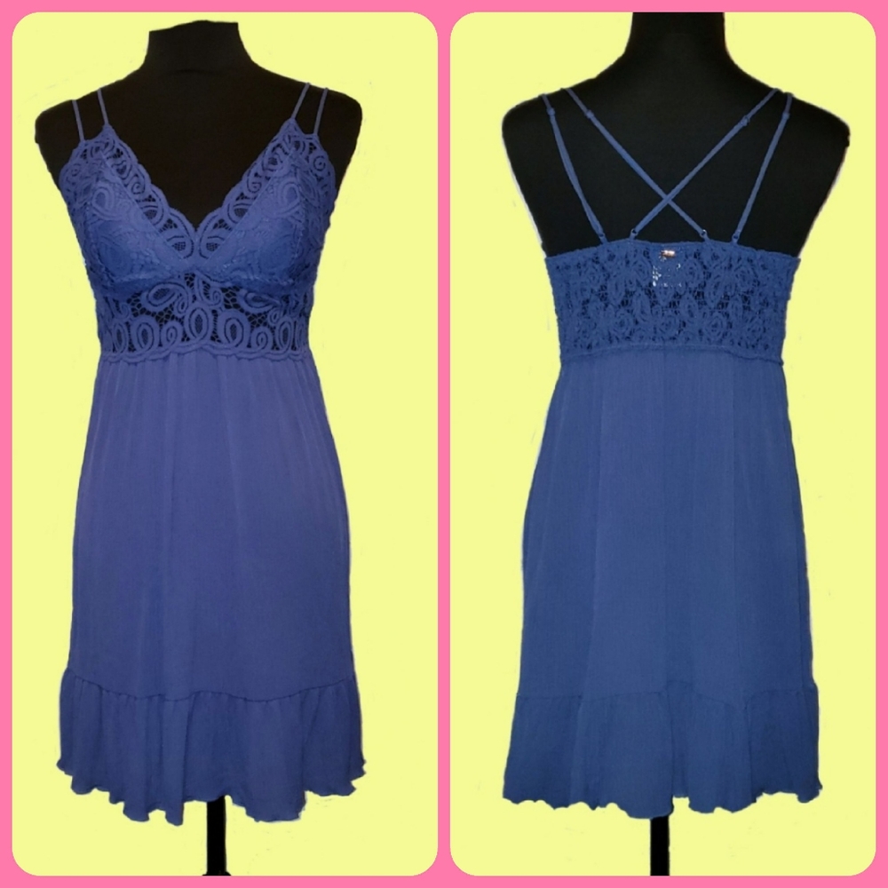 PINK Lace Babydoll Dress